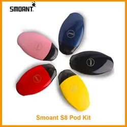 Оригинальный smoant S8 starter Kit встроенный 370 мА/ч, Батарея «Все-в-одном» Системы 2 мл Ёмкость Vape комплект 1.3ohm извилистый е сигалреты