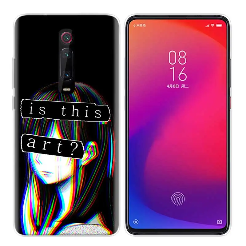 Силиконовый чехол для Xiao mi Red mi K20 Pro K20Pro Note 5 6 7 7A 6A mi A2 A1 8 Lite 9 S2 Pocophone F1 LEWD Sad аниме эстетический Senpai - Color: R-005