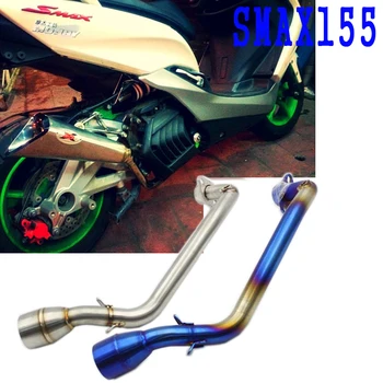 

Slip-on SMAX155 Force 155 Motorcycle Exhaust Muffler Tube Mid Middle Header Pipe For Yamaha SMAX 155 FORCE155