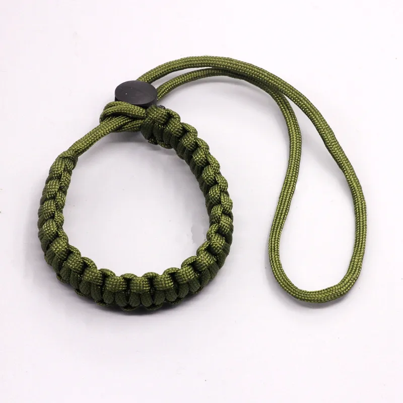 100X Umbrella Rope Bracelets Wristband Camera Outdoor Photography Wrist Strap Parachute Braided Cord Paracord Emergency Survival