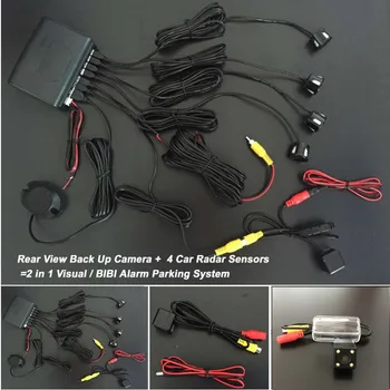 

Car Parking Radar Sensors + Car Backup Rear Camera = 2 in 1 Visual / BIBI Alarm Parking System For Infiniti M35