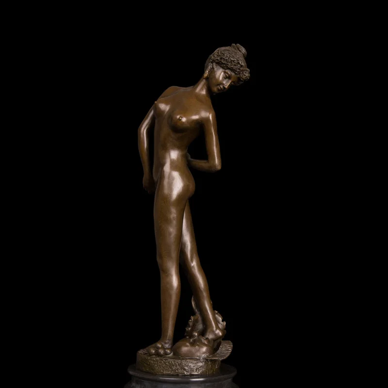 

ATLIE BRONZES hot sales Erotic statue figurine nude woman antiques auction house bronze lady sculpture