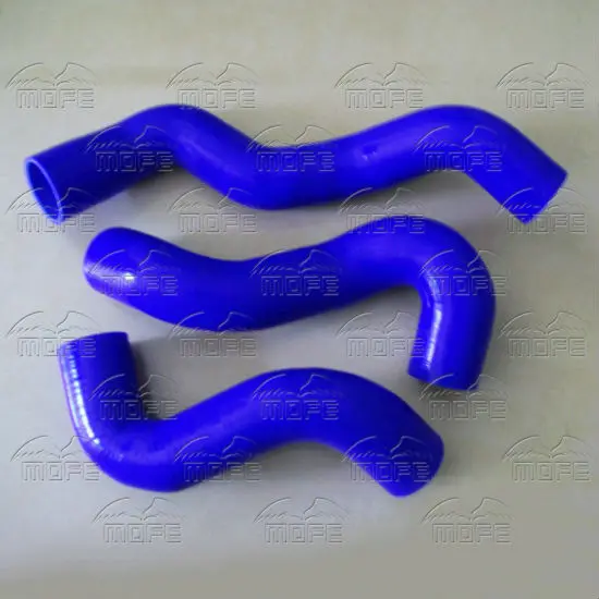

MOFE 4 Plys Customized / Original Logo Silicone Intercooler Boost Turbo Hose For Saab 900 1993~1999 Blue Color