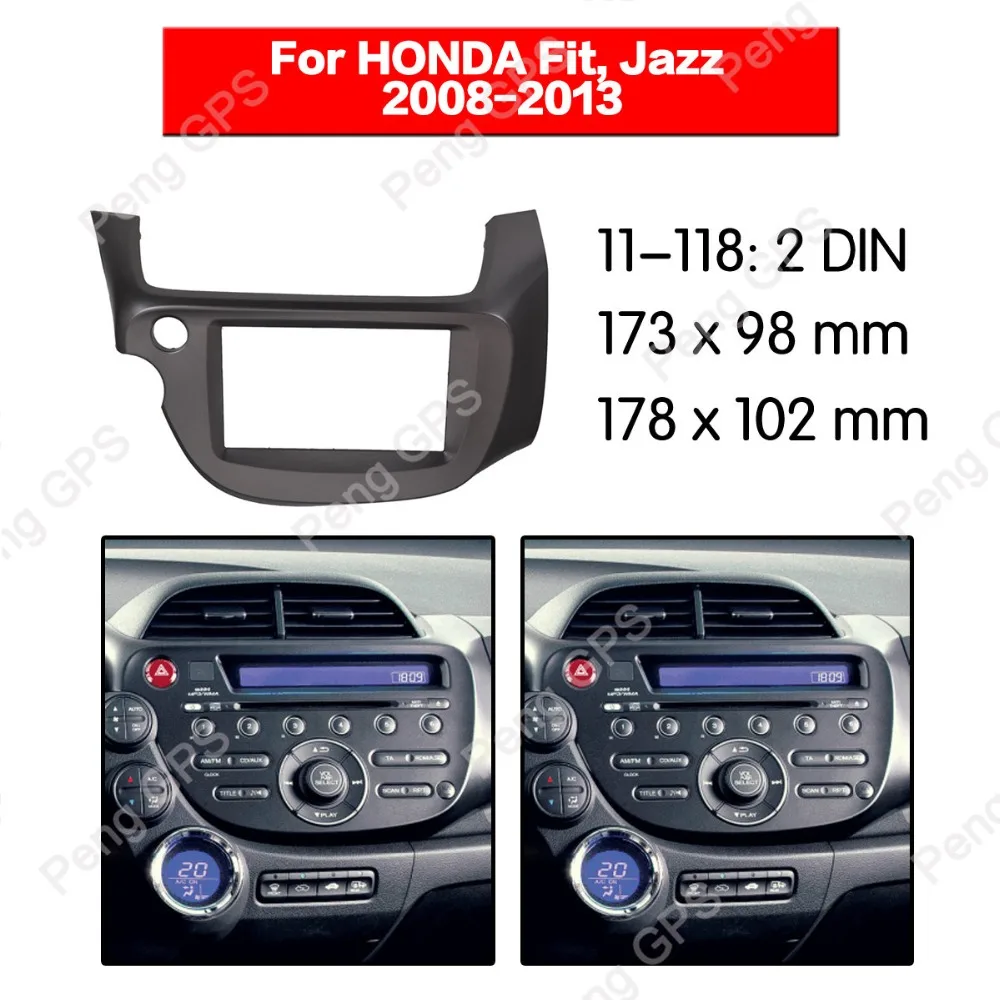 2 Din автомагнитола стерео установка для установки фасции для HONDA Fit Jazz 2008-2013 рамка фасции монтажная панель отделка DVD аудио рамка