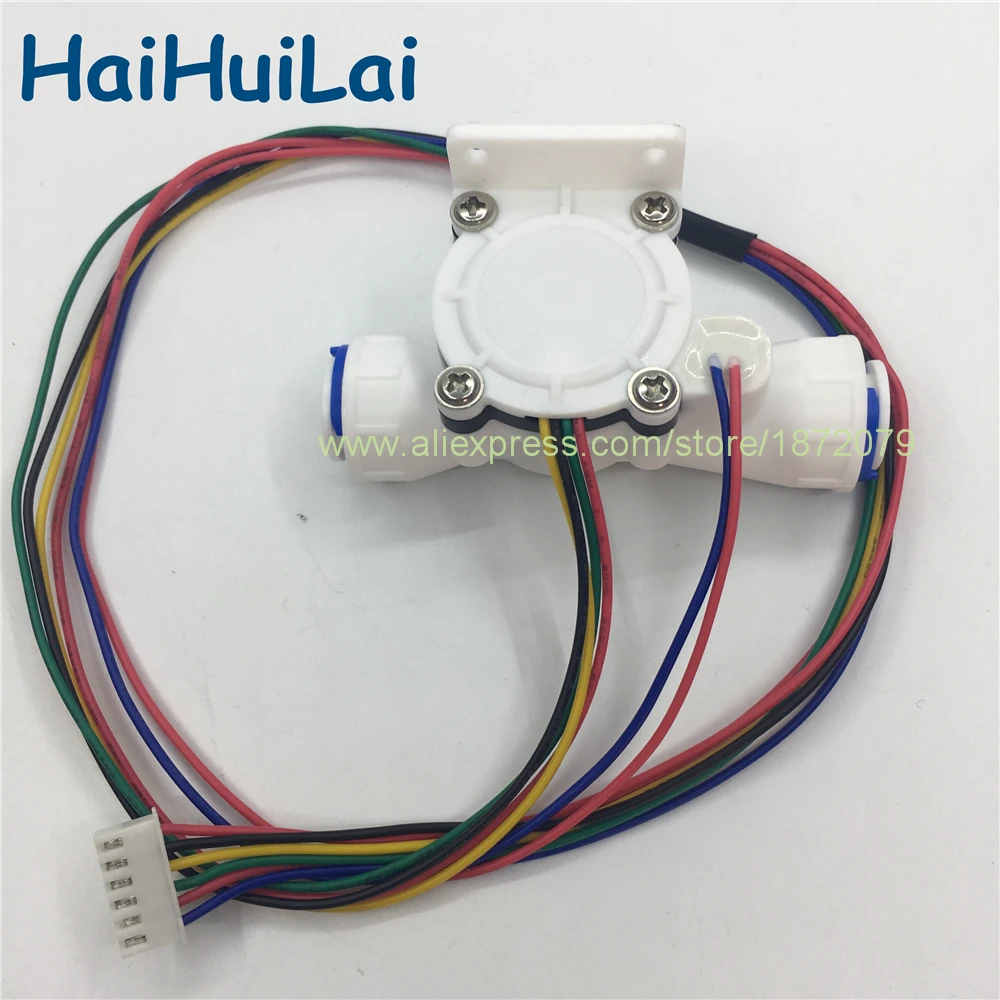 

3/8"Hall flow sensor with NTC temperature & TDS measuring 6 wires