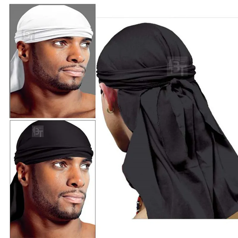 Новинка, модная мужская кепка, модная, элегантная, спандекс, King's Durag, Байкерская, головной убор, Skullcap, бандана, Ду, тряпка, аксессуары для волос