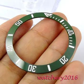 

new 39.9mm high quality luminous green bezel white numbers men's watches bezel