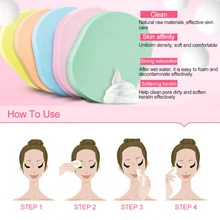 5 шт. мягкая губка для очистки лица коврик для лица мойка Чистка спонж для красоты Maquiagem инструменты случайных цветов