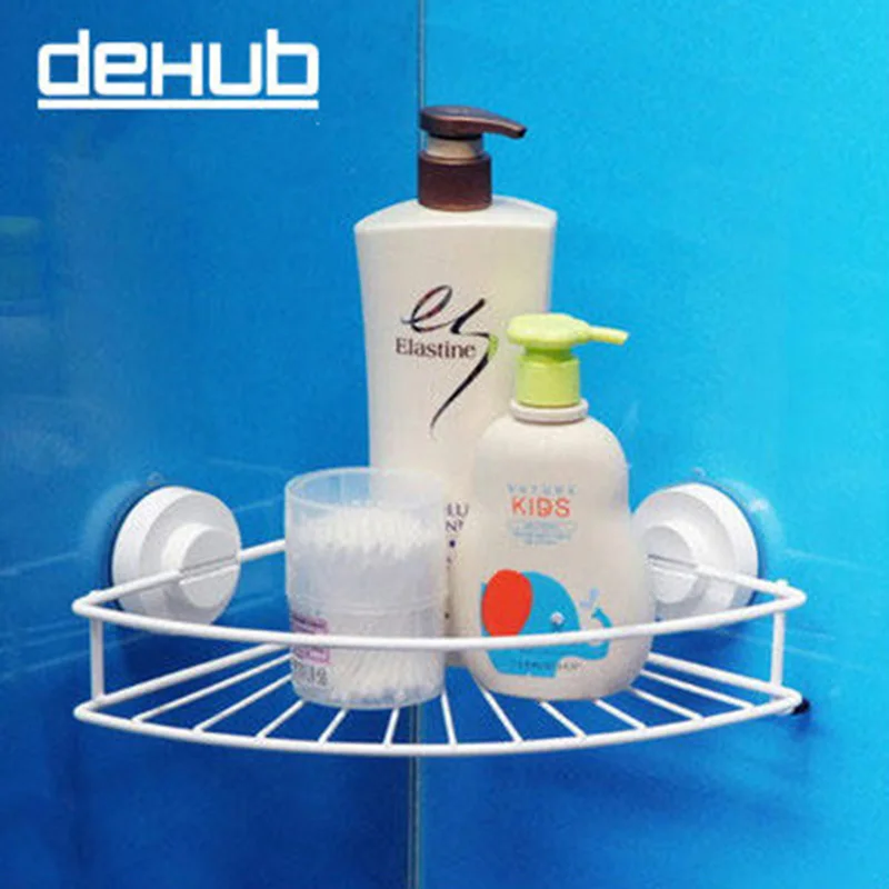 Dehub настенная угловая вешалка для ванной комнаты органайзер полка шампунь душа