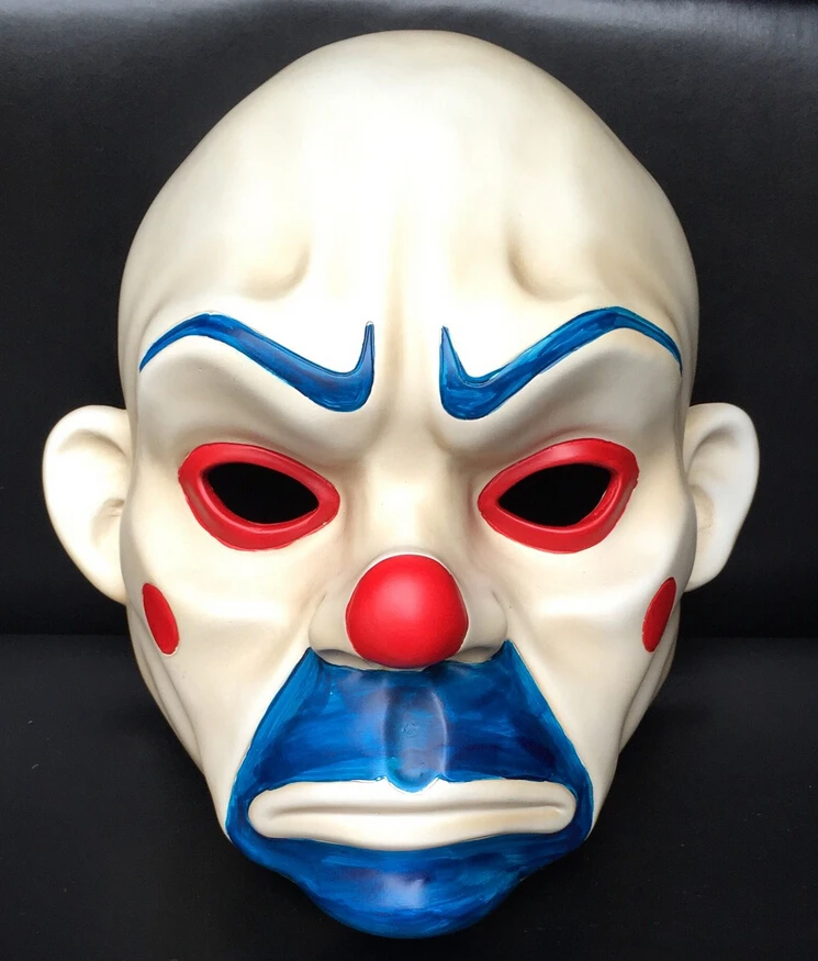 Freeshipping 2015 Adult Batman Joker Clown Bank Robber Mask Dark Knight