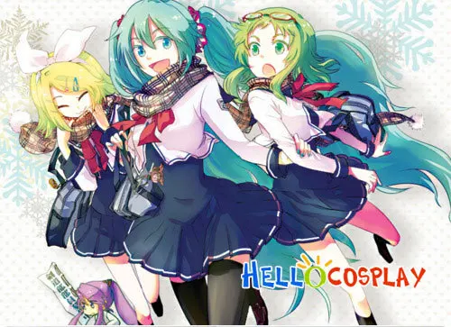 

Vocaloid 2 Cosplay Hatsune Miku School Uniform From Project Diva 2nd H008