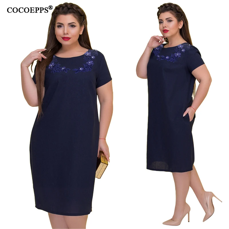 COCOEPPS, летнее женское платье, 6XL, большой размер, vestidos, платье для офиса, леди, элегантное, плюс, большой размер, женская одежда, бодикон, Повседневное платье