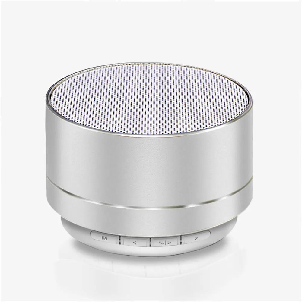 Портативный Bluetooth динамик мини беспроводной музыкальный приемник микрофон Handfree вызов FM радио Светодиодный TF карта громкий динамик