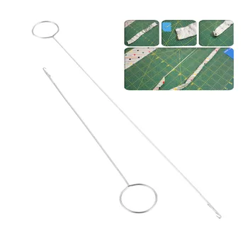 

2Pcs/set Stainless Steel Sewing Loop Turner Hook For Turning Fabric Tubes Straps Belts Strips for Handmade DIY Home Sewing Tools