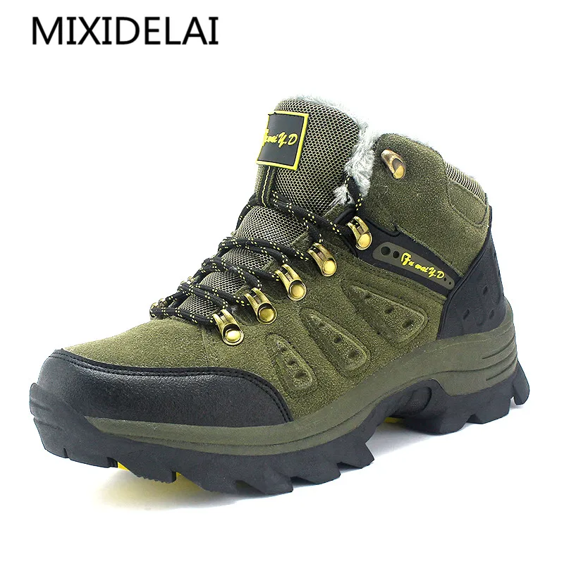 MIXIDELAI Big size New Men Boots for Men Winter Snow Boots Warm Fur&Plush Lace Up High Top Fashion Men Shoes Sneakers Boots MIXIDELAI Big size New Men Boots for Men Winter Snow Boots Warm Fur&Plush Lace Up High Top Fashion Men Shoes Sneakers Boots