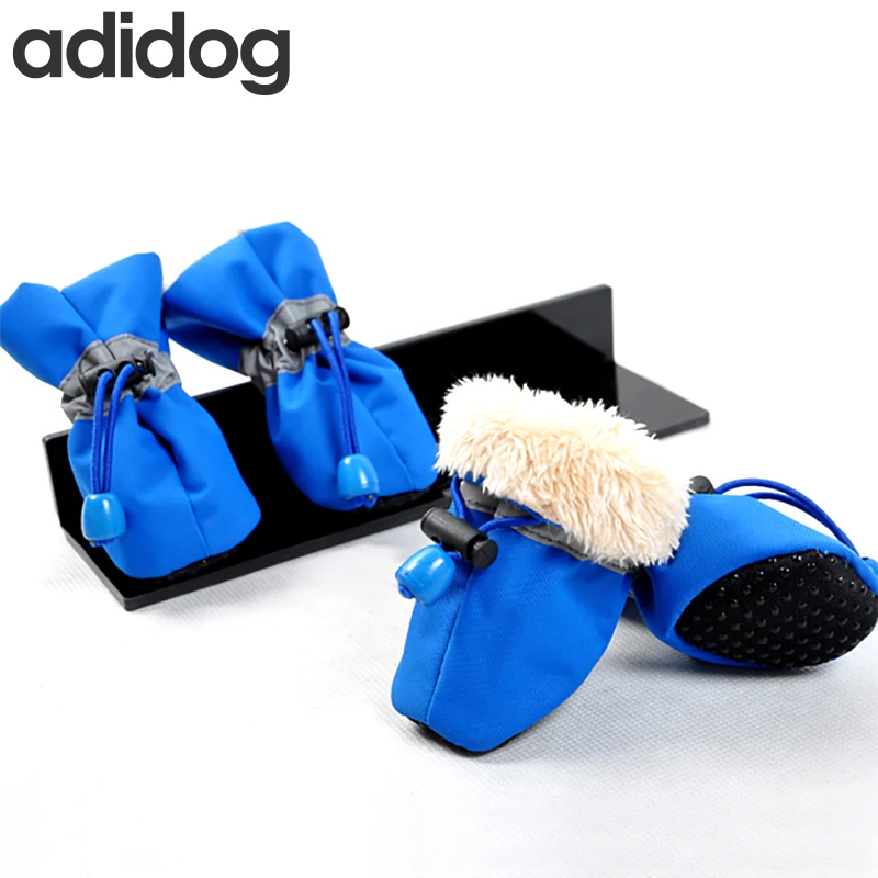 

8 Colors 7 Size Winter Big Dog Shoes For Small Large Dogs Cotton Waterproof Non Slip Pet Dog Boots Eight Color 4Pcs/Set XS XXXL