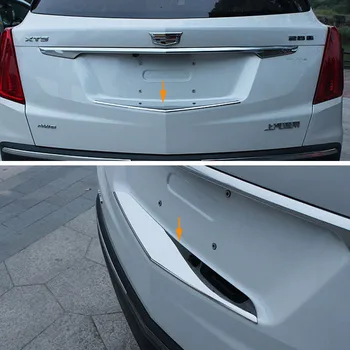 

Rear Bumper Door Sill Plate Scuff For Cadillac XT5 2016 2017 Stainless Steel