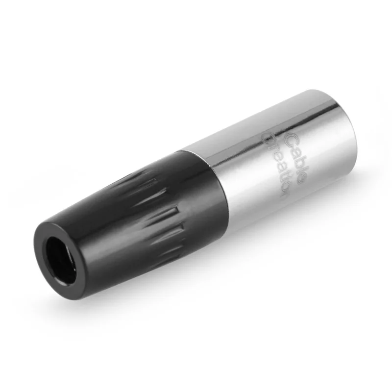 Mini 3 Pin XLR Штекерный Кабельный соединитель, для Pro микрофонов, черный и серебристый