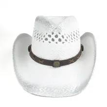 Летняя женская и мужская соломенная открытая западная ковбойская шляпа с широкими полями Sombrero Hombre пляжная ковбойская джаз шляпа от солнца размер 56-58 см