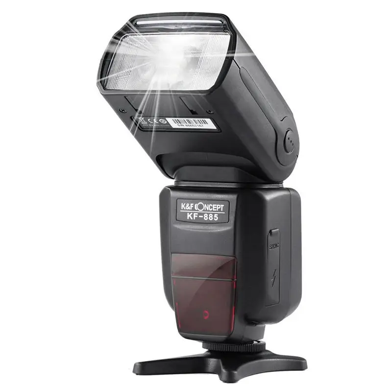 

K&F Concept Kf-885 Ttl Speedlite Universal Flash 1/8000S Hss Wireless Master/Slave Function For Canon For Nikon Dslr Camera