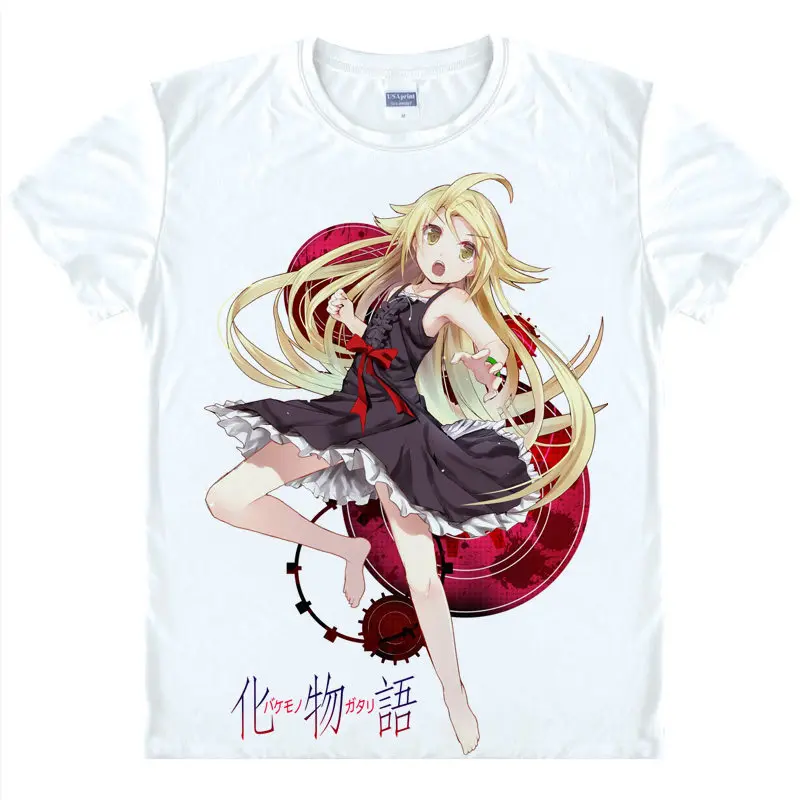 Monogatari T Shirt Oshino Shinobu Shirt Breathable T monogatari t shirt oshino shinobu shirt breathable t