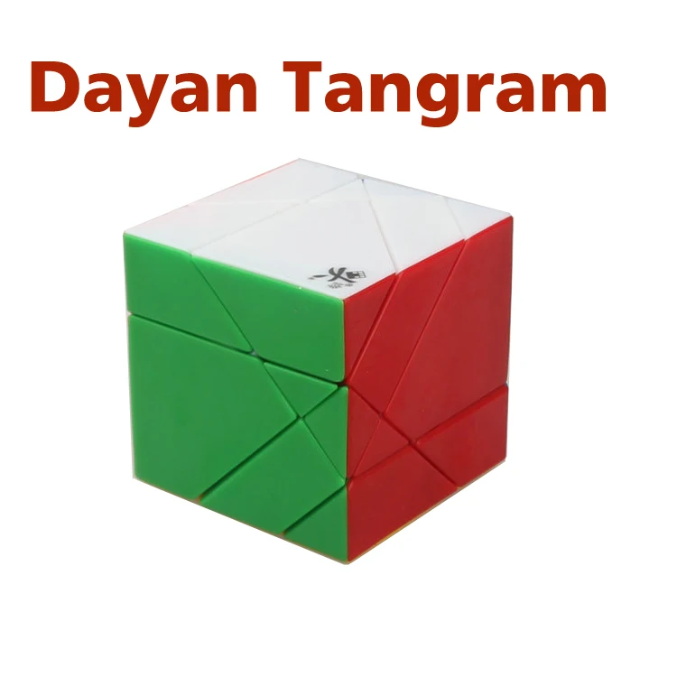 Dayan Tangram Cube/Экстрим Tangram Stickerless/черный Головоломка Куб подарок идея для X'mas день рождения