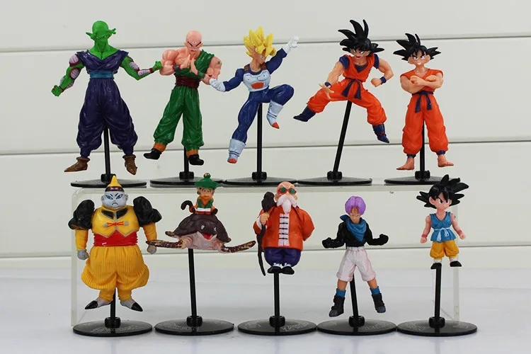 20 шт./партия аниме Dragon Ball Z Goku Gokou Gohan Roshi trunks Cell Веджета, Фриза Piccolo Pan ПВХ фигурка дракона