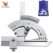 0-320 Универсальный Из Нержавеющей Стали конический транспортир угловой набор линейка Гониометр+ коробка