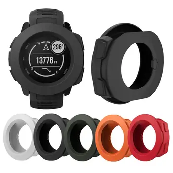 

OOTDTY Soft Silicone Protective Case Cover Frame Shell Protector Replacement for Garmin Instinct Smart Watch Accessories