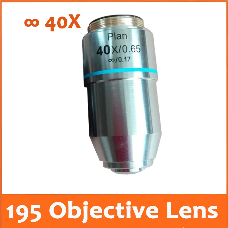 40X L=195 Infinity Plan Achromatic Objective Lens for Educational Lab Medical Bio-Microscope Biological Microscope 20.2mm 40X L=195 Infinity Plan Achromatic Objective Lens for Educational Lab Medical Bio-Microscope Biological Microscope 20.2mm