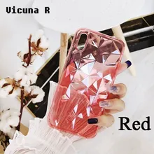 Vicunha R Moda Textura de Diamante Casos de Telefone Para O iPhone Caso Capa de Silicone Transparente Para iPhone X 6 6 6 s 7 8 mais Caso Capa