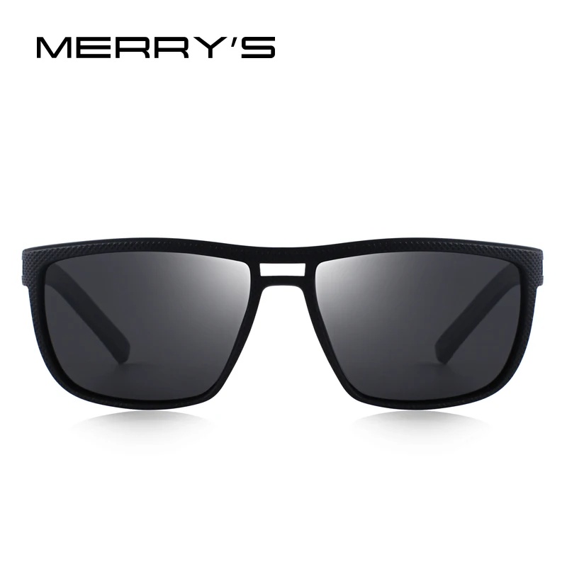 MERRYS дизайн Для мужчин прямоугольник поляризованных солнцезащитных очков для вождения Спорт на открытом воздухе Сверхлегкий серии UV400 защиты S8168