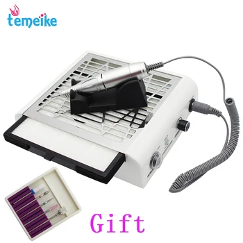 

2 In 1 Strong Power 40W Nail Fan Vacuum Cleaner Suction Dust Collector Professional Electric Manicure Nail Drill Machine Tools