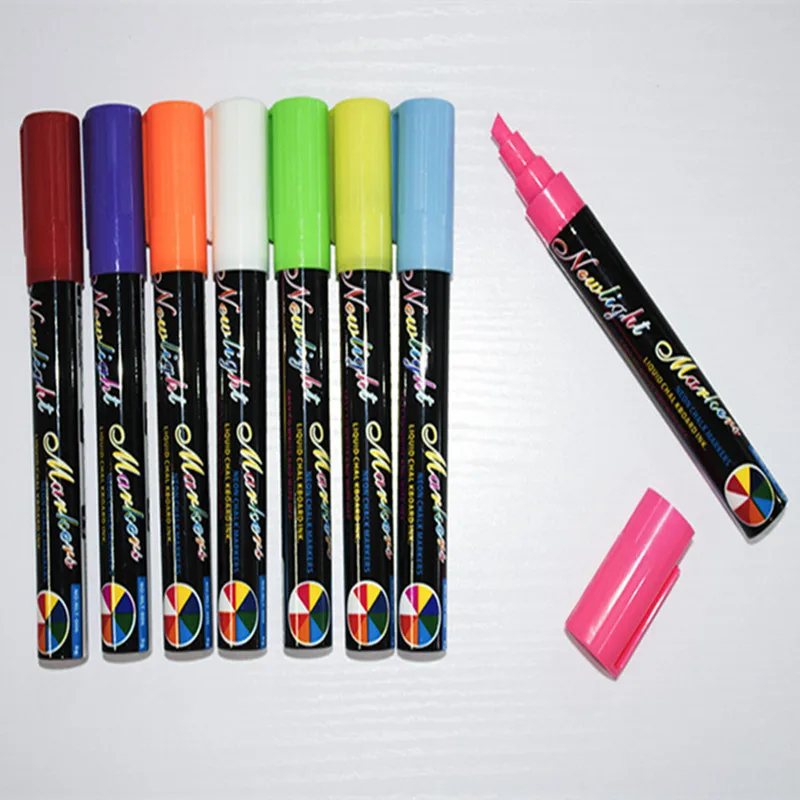 8 Color/set Liquid Chalk Erasable Highlighter Fluorescent Marker