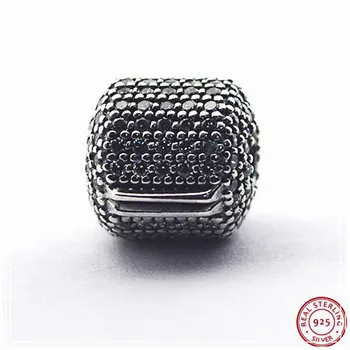 

Shimmering Pave Barrel Clip Charm Beads for Women Jewelry Making DIY Fit PANDORA Charms Silver 925 Original Wholesale CL018