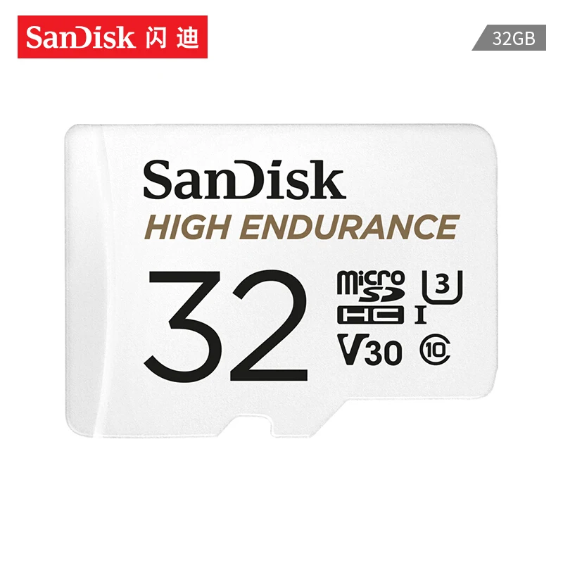 Карта памяти SanDisk высокая выносливость видео мониторинг 32 Гб 64 Гб MicroSD карта SDHC/SDXC класс 10 U3 V30 TF карта для видео мониторинга - Емкость: 32 Гб