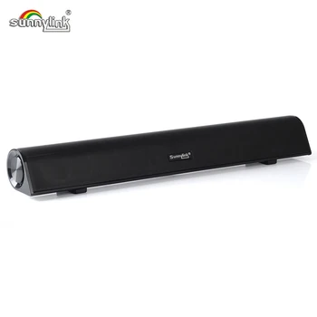 

SUNNYLINK Mini USB Audio Sound Bar Speaker Portable USB Soundbar Speaker One USB Cable for Power &Audio for Computers/Laptops