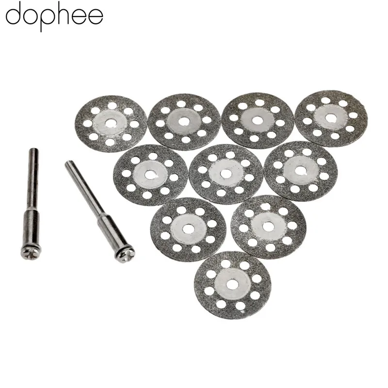 Dophee 10pcs Dremel Accessories Cutting Disc Grinding Wheel Disc Circular Saw For Dremel Rotary