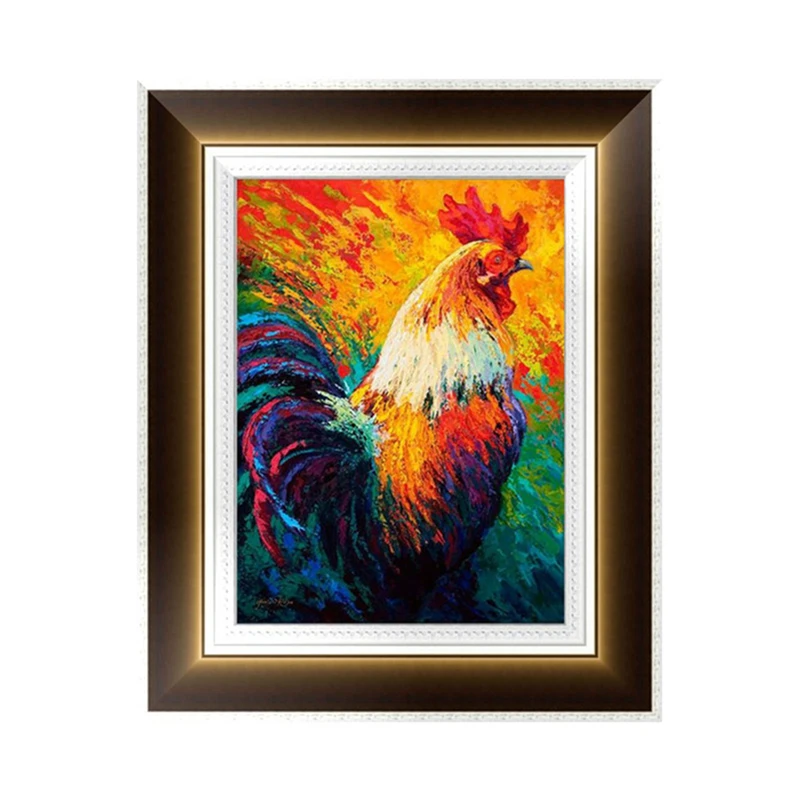 

5D Rooster full Diamonds Embroidery Round Diamond Painting Cross Stitch Kits Diamond Home Decoration-P101