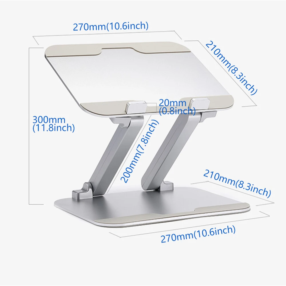 Регулируемый ноутбук из алюминиевого сплава для ноутбука 11-15 дюймов с противоскользящей Подставкой кронштейн для Macbook lenovo hp