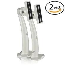 Автоматический безопасный Алюминий Универсальный внутренний открытый настенный потолочный кронштейн CCTV камеры безопасности поворотный Монтажный кронштейн часть из двух белых