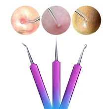1 шт. щипцы для удаления черных точек Комедон акне для удаления изогнутой кусачки уход за лицом очиститель Макияж инструмент для красоты