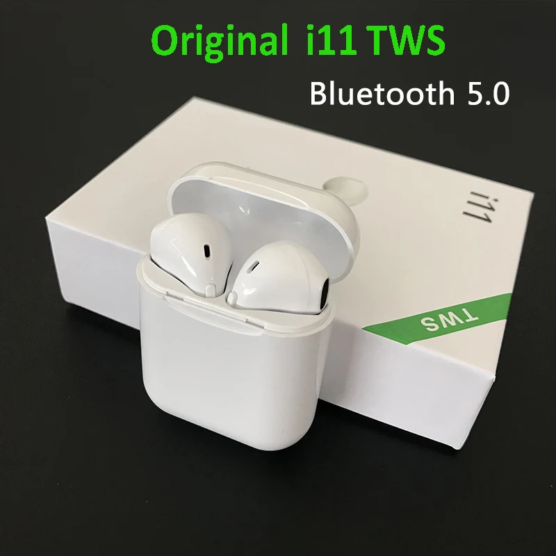 

Hot i11 TWS Wireless Bluetooth 5.0 Earphones Mini Earbuds Headsets PK i7s i9s i10 tws For iPhone X 6 7 8 Xiaomi Huawei Samsung