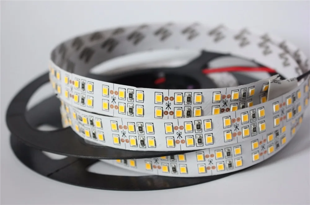 

5M IP20 Double row DC12V 2835 LED Strip light 240 LEDs /m String Ribbon Rope Tape More Brighter than 3528 white / Warm White