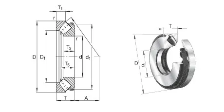 rolos esféricos mochu rolamentos axiais de rolos esféricos furo reto