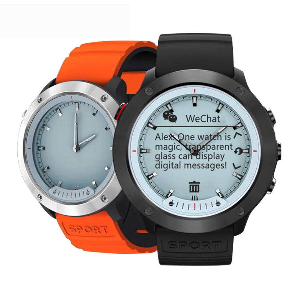 

Transparent Screen Smart Watch Men IP68 Waterproof Heart Rate Monitor Stainless Steel Clock Smartwatch Fitness Tracker