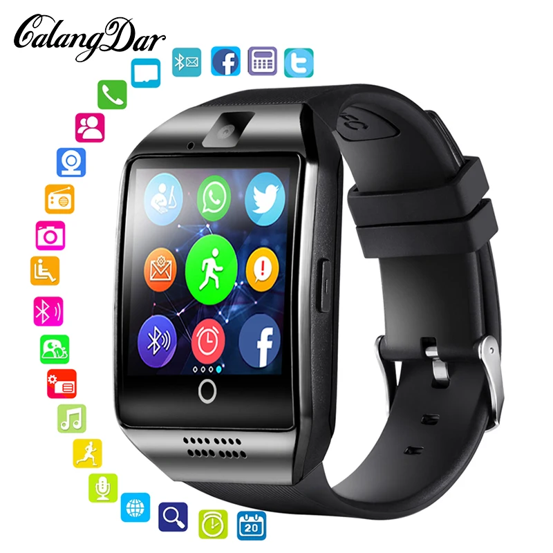 

Calangdar Digital Watch Men Bluetooth Smart Watch Phone Call SIM TF Camera Fitness Activity Tracker Wristwatch relogio masculino