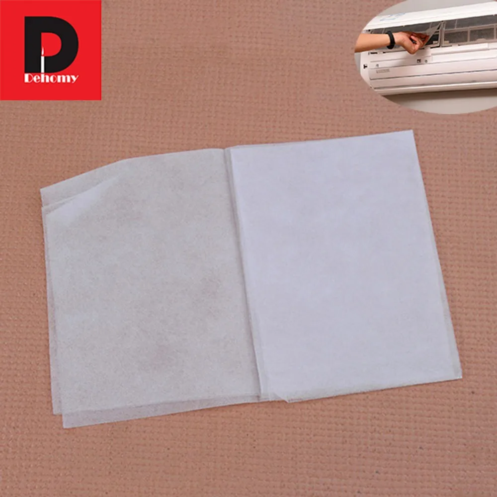 

Dehomy 4Pcs/Set Home Air Condition Filter Mesh Cloth Home Adhesive Anti-Dust Cleaner PET Non-woven Net