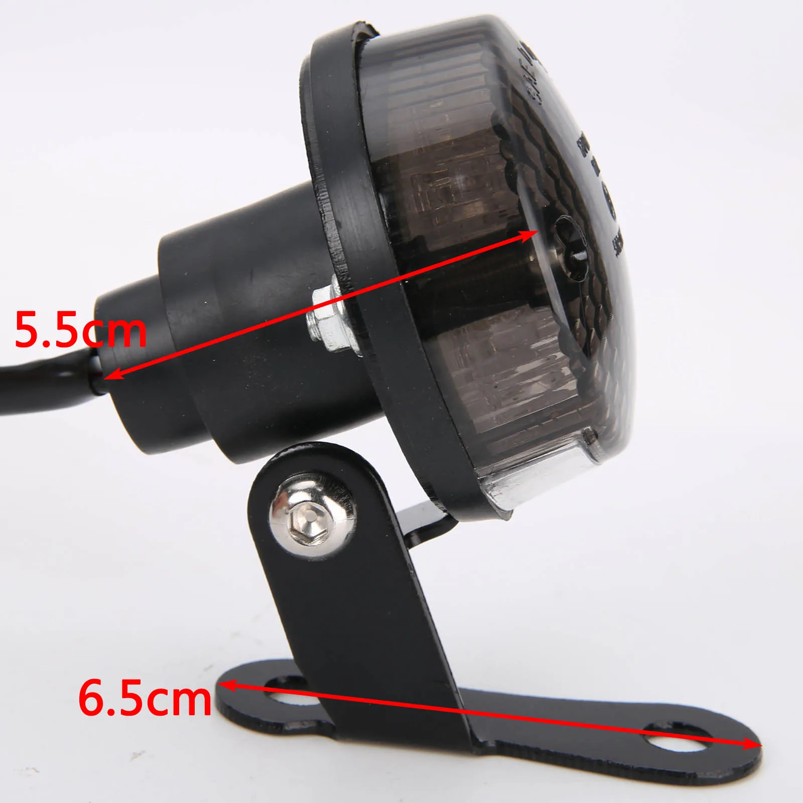 Mayitr 1pc DC12V Universal Round Motorcycle Tail Break Light Running Lamp For Choppers Dirt Bikes ATV Accessories