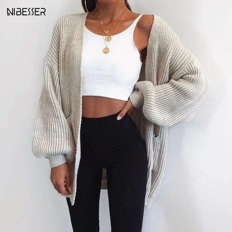 

2019 Style Woman Sweater Casual Batwing Sleeve Knitwear Cardigan Women Large Knitted Sweater Cardigan Female Jumper Coat